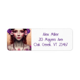Fantasy AI Art Returadress Etikett