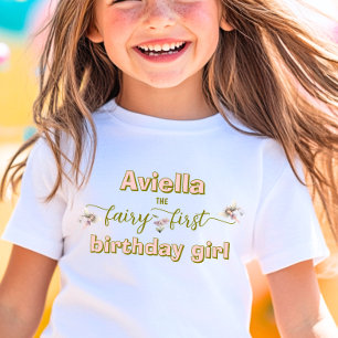 Fantasy Älv Första Vildblomma T Shirt