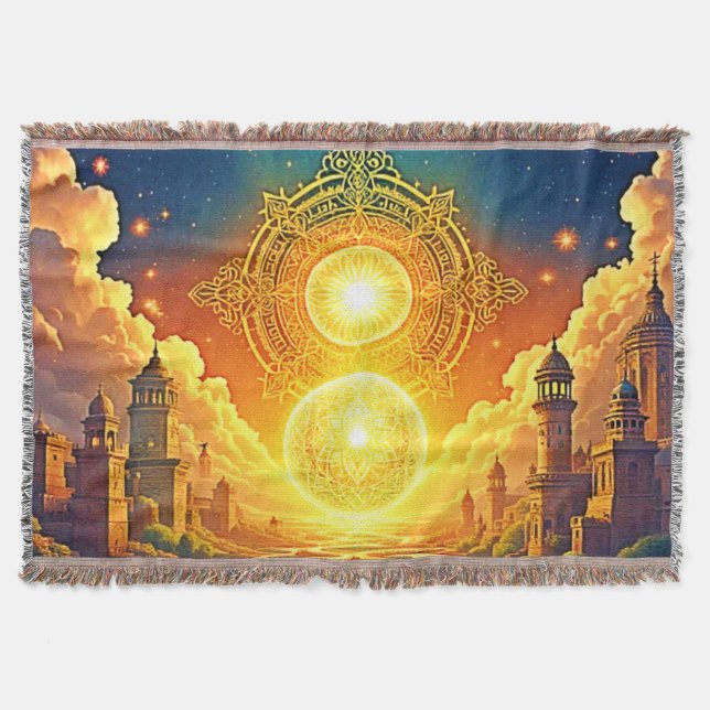 Fantasy Andlig City Filt (Framsidan)