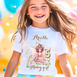 Fantasy Ängsblomma pastell födelsedag T Shirt
