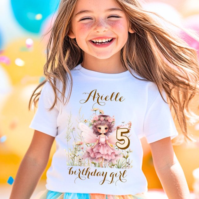 Fantasy Ängsblomma pastell födelsedag T Shirt (Skapare uppladdad)
