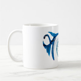 Fantasy Animal Blue Dragons Kaffemugg
