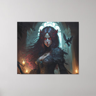 Fantasy Anime Canvas Wall Art Mörk