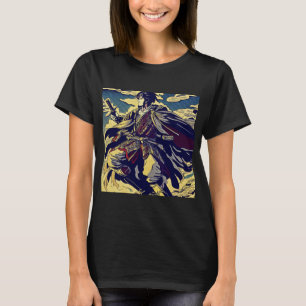 Fantasy Anime Hero 2 - Japanskt träsnitt T Shirt