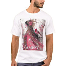 Fantasy Anime Manga Girl Kameko Tshirt Anpassnings