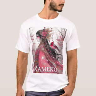 Fantasy Anime Manga Girl Kameko Tshirt Anpassnings T Shirt