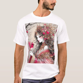 Fantasy Anime Manga Girl Mizuki Tshirt Anpassnings T Shirt