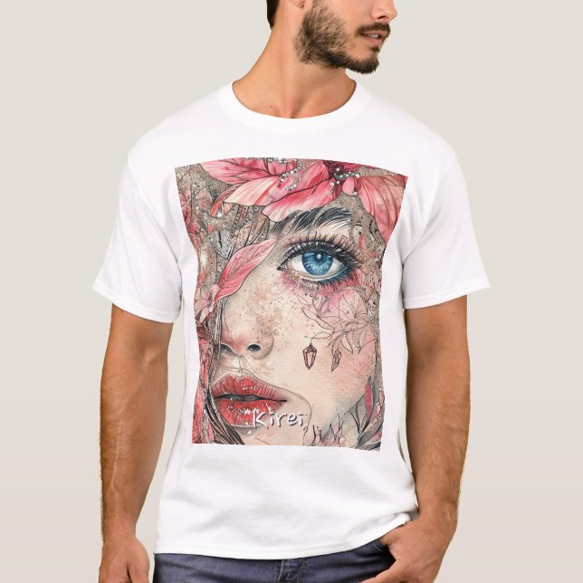 Fantasy Anime Manga Japan Kirei 綺 麗 Tshirt Anpassn T Shirt (Framsida)