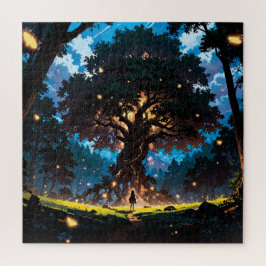 Fantasy anime style forest pussel