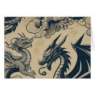Fantasy Antiqued Dragons OBS Kort