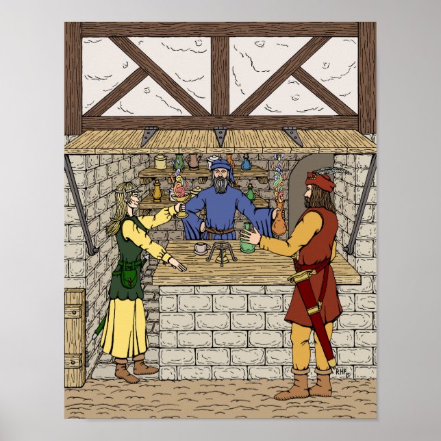 Fantasy Apotek Shop Poster (Framsidan)