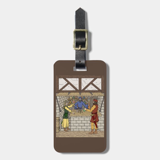 Fantasy Apothecary Shop Bagagebricka (Vertikal Framsida)