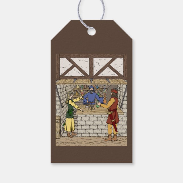 Fantasy Apothecary Shop Presentetikett (Framsidan)