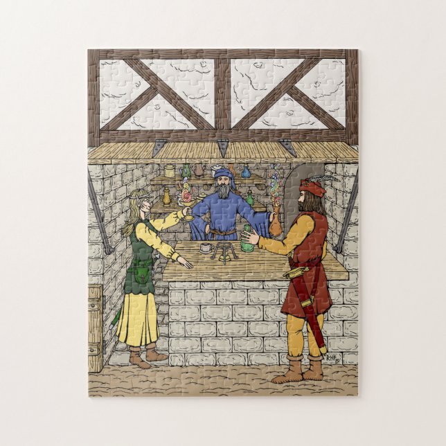 Fantasy Apothecary Shop Pussel (Vertikal)