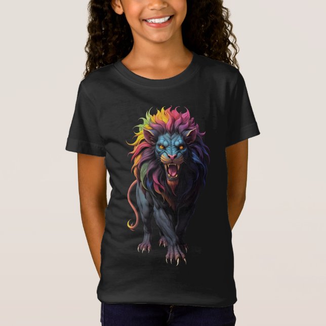 Fantasy Art a Lejon T Shirt (Framsida)