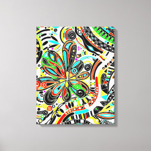 Fantasy Art - Abstrakt Flowers 3 Canvastryck