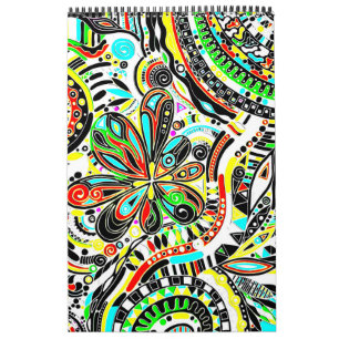 Fantasy Art - Abstrakt Flowers 3 Kalender