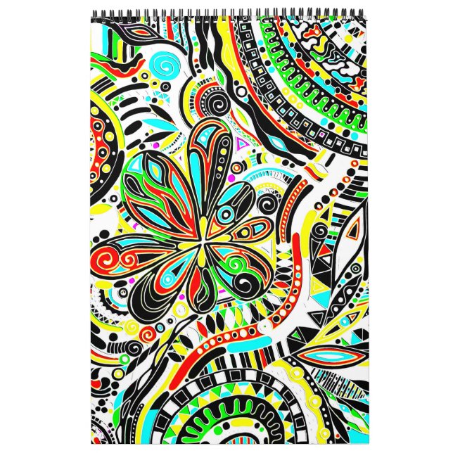 Fantasy Art - Abstrakt Flowers 3 Kalender (Omslag)