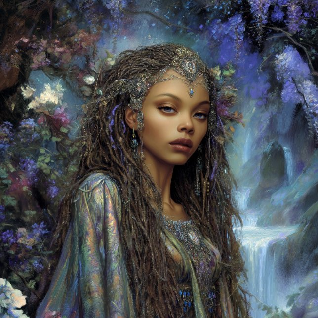 Fantasy Art Black Girl Black Queen Goddess Poster (Skapare uppladdad)