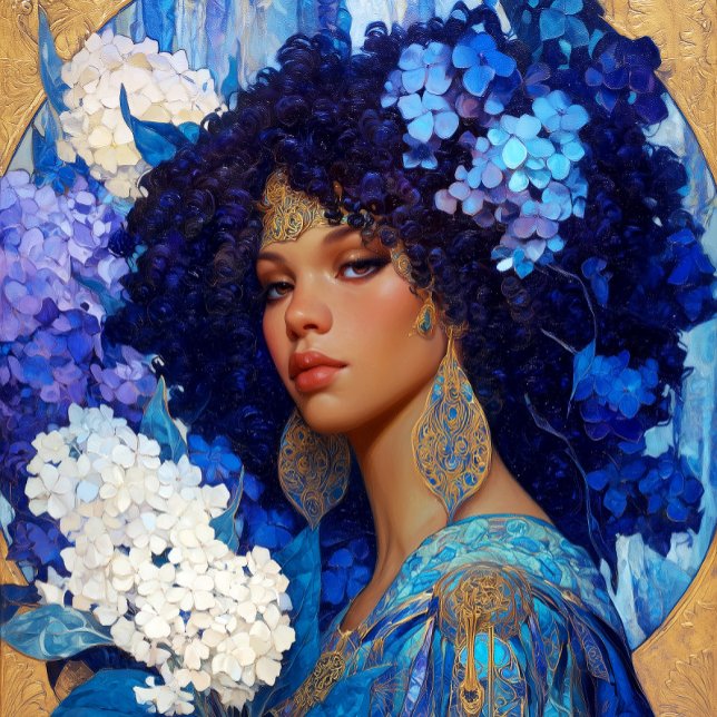 Fantasy Art Black Girl Black Queen Goddess Poster (Skapare uppladdad)