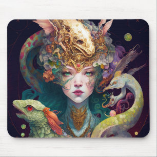 Fantasy Art Dragon Goddess Queen Musmatta