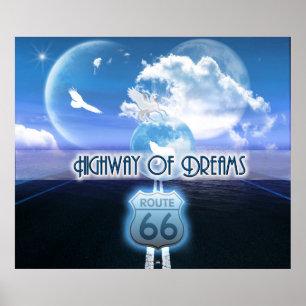 Fantasy Art - Dreams Highway Poster