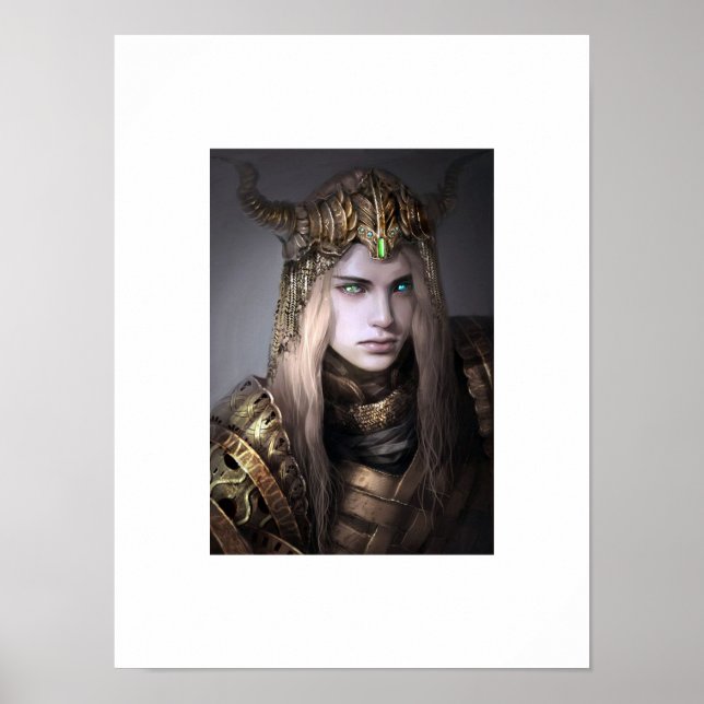 Fantasy Art, Female Warrior Poster (Framsidan)