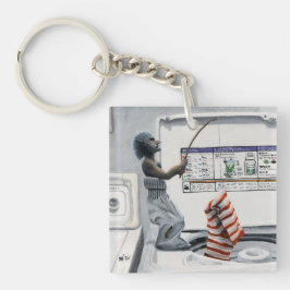 Fantasy Art Keychain - Fantasy Crime Crime