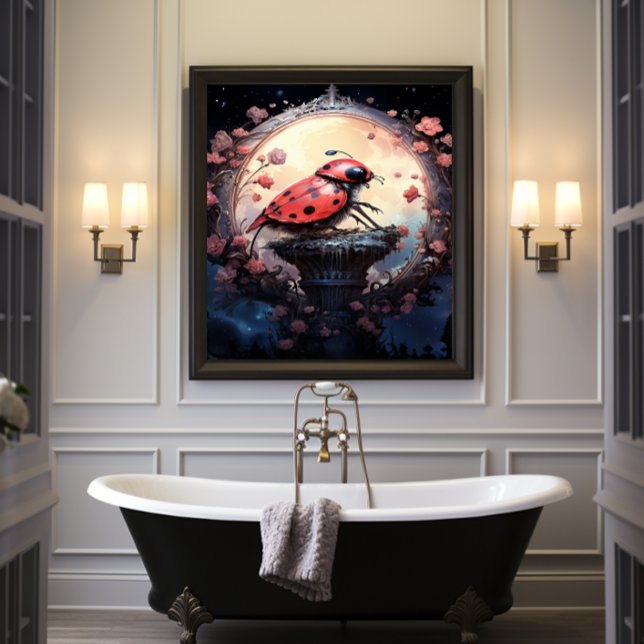 🐞 Fantasy Art Ladybug Delight No 1 Poster (Skapare uppladdad)
