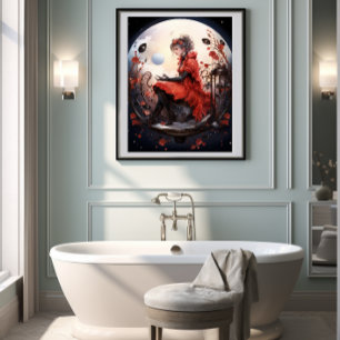 🌟 Fantasy Art Ladybug Delight 🦋 No. 5 Poster