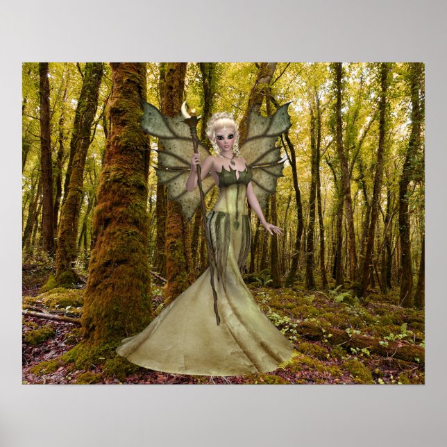 Fantasy Art Princess Forest Poster (Framsidan)
