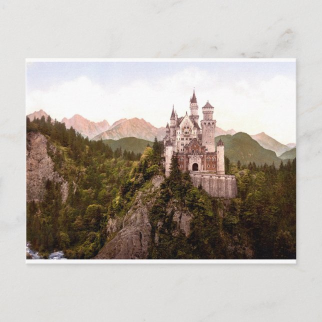 fantasy-art-tapet-34, Neuschwanstein Castle Vykort (Framsida)