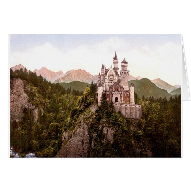fantasy-art-wallpaper-34 Neuschwanstein slott Hälsningskort (Framsidan Horizontal)