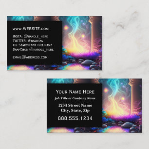 Fantasy Author Reiki Healer Professionell Executiv Visitkort