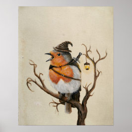 Fantasy äventyr robin-teckningar poster