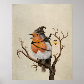 Fantasy äventyr robin-teckningar poster