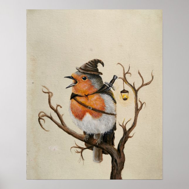 Fantasy äventyr robin-teckningar poster (Framsidan)