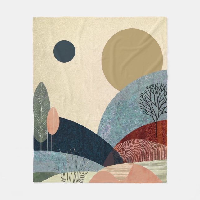 Fantasy Backe liggande Fleecefilt (Framsidan)