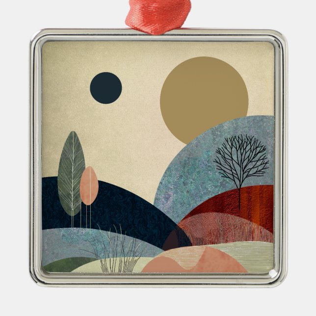 Fantasy Backe liggande Julgransprydnad Metall (Framsidan)