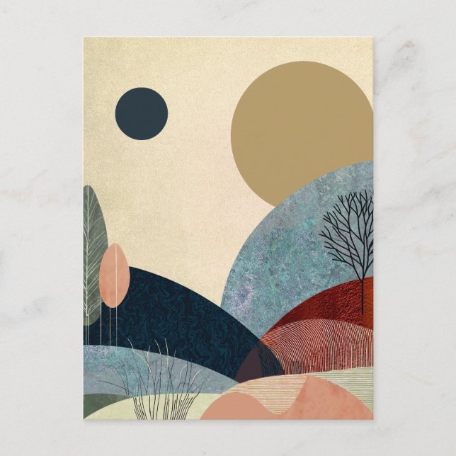 Fantasy Backe liggande Vykort (Framsida)