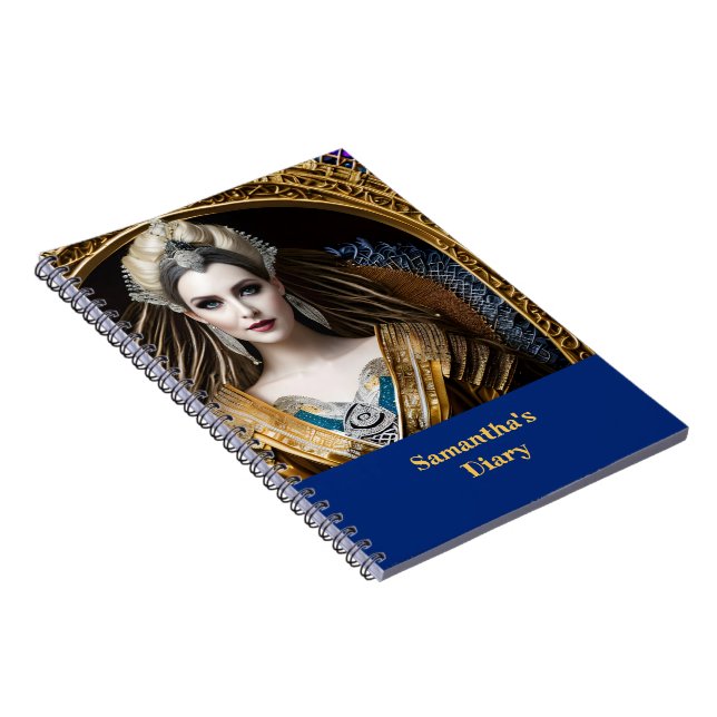 Fantasy Baroque Queen Anteckningsbok (Högra Sidan)