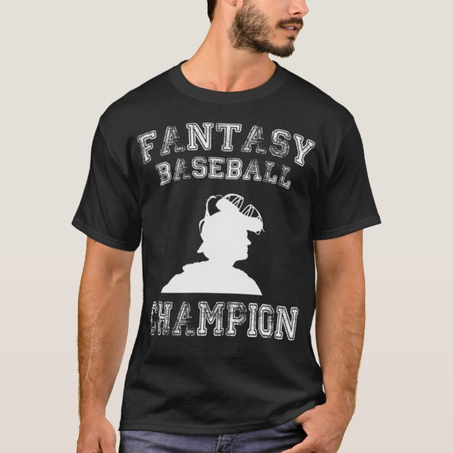 Fantasy Baseball Design Champion baseball heart s  T Shirt (Framsida)