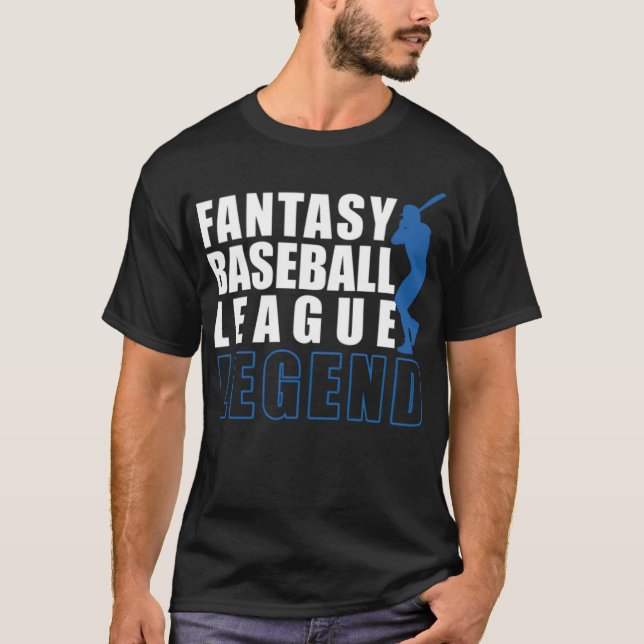 Fantasy Baseball League baseball lustig bambino  T Shirt (Framsida)