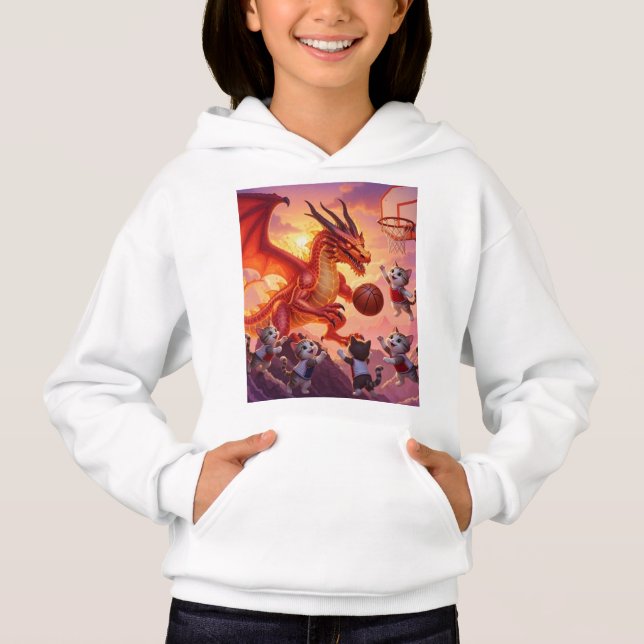 Fantasy Basketligan: Drakar vs Kattor Hoops Ar T Shirt (Framsida)