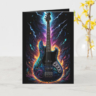 Fantasy Bass Electric Bass Guitar Blank Kort