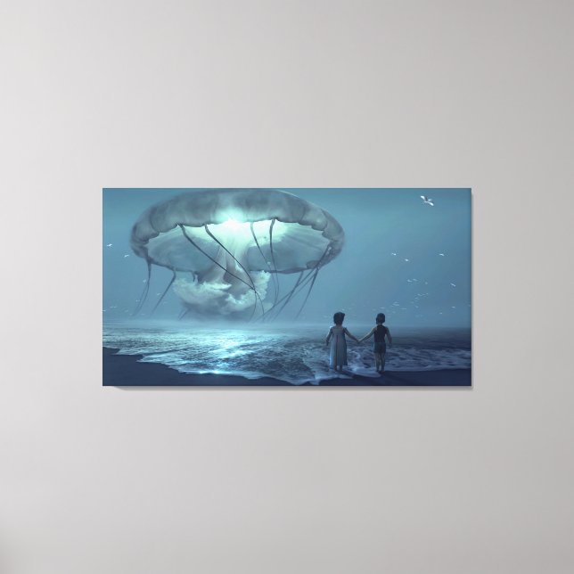 Fantasy Beach Scene Canvas Art (Framsida)