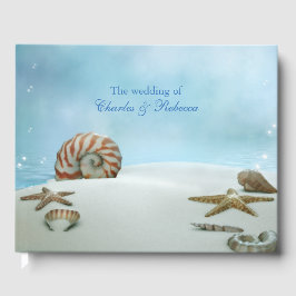 Fantasy Beach Theme Bröllop Guest Bok