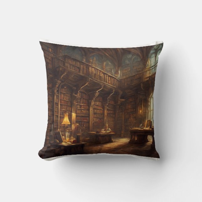 Fantasy Bibliotek Kudde (Framsida)