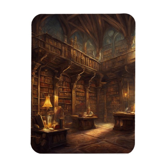 Fantasy Bibliotek Magnet (Vertikal)