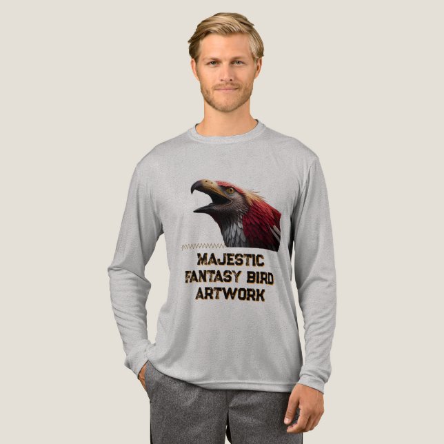  Fantasy Bird Artwork T Shirt (Hel framsida)